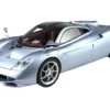 Pagani Huayra Codalunga Azzurro Sardegna Matt Blue Metallic with Black Top with DISPLAY CASE Limited Edition to 200 pieces Worldwide 1/18 Model Car by BBR
