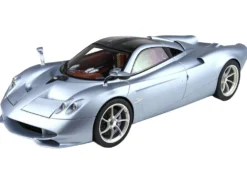 Pagani Huayra Codalunga Azzurro Sardegna Matt Blue Metallic with Black Top with DISPLAY CASE Limited Edition to 200 pieces Worldwide 1/18 Model Car by BBR