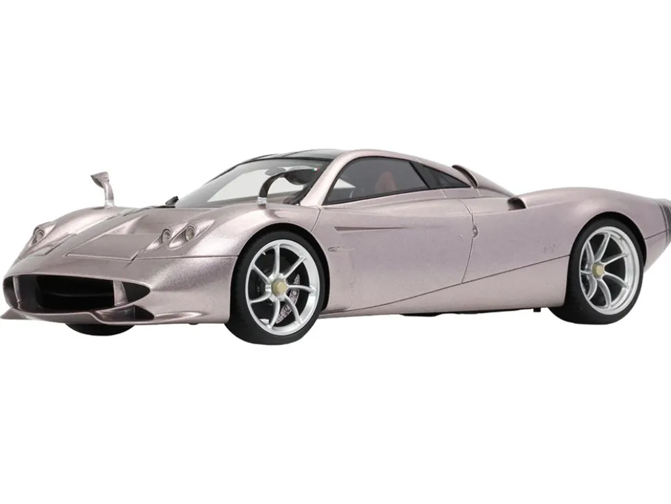 Pagani Huayra Codalunga Iridescent Bronzo Aymara Bronze Metallic with Black Top with DISPLAY CASE Limited Edition to 200 pieces Worldwide 1/18 Model Car by BBR