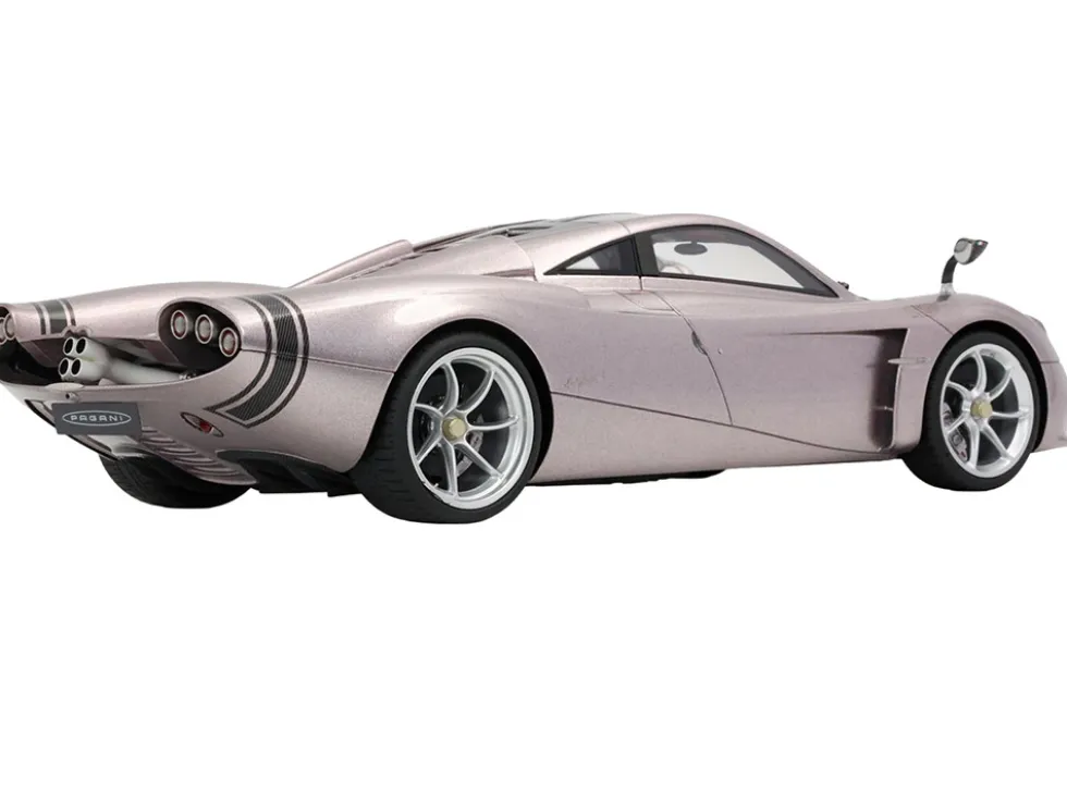 Pagani Huayra Codalunga Iridescent Bronzo Aymara Bronze Metallic with Black Top with DISPLAY CASE Limited Edition to 200 pieces Worldwide 1/18 Model Car by BBR