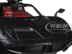 Pagani Huayra Matt Black 1/24 Diecast Model Car Motormax 79502
