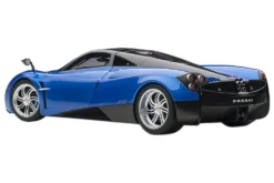 Pagani Huayra Metallic Blue Black Top Silver Wheels 1/12 Model Car Autoart 12232