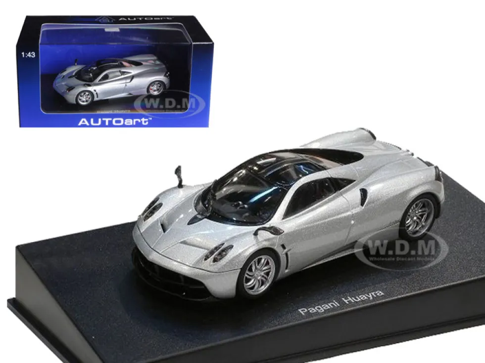 Pagani Huayra Metallic Silver 1/43 Diecast Model Car Autoart 58206