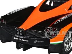 Pagani Huayra #23 Orange and Black with Stripes 