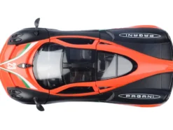 Pagani Huayra #23 Orange and Black with Stripes 
