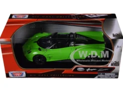 Pagani Huayra Roadster Green 1/24 Diecast Model Car Motormax 79354