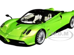 Pagani Huayra Roadster Verde Firenze Green Metallic Carbon Luggage Set 1/18 Model Car Autoart 78288
