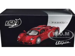 Pagani Utopia Dubai Red 1/64 Diecast Model Car by BBR
