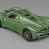 Pagani Utopia Green Metallic 1/64 Diecast Model Car by CM Model