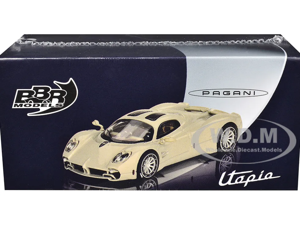 Pagani Utopia Presentation Grigio Rinascimento Silver 1/64 Diecast Model Car by BBR