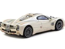 Pagani Utopia Rinascimento Silver Metallic "Global64" Series 1/64 Diecast Model by Tarmac Works