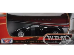 Pagani Zonda C12 Black 1/24 Diecast Car Model Motormax 73272