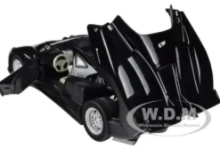 Pagani Zonda C12 Black 1/24 Diecast Car Model Motormax 73272