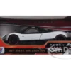 Pagani Zonda 5 Cinque White/Black 1/18 Diecast Car Model Motormax 79158