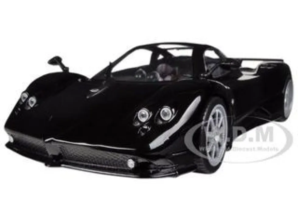 Pagani Zonda F Black 1/18 Diecast Car Model Motormax 79159