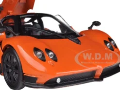Pagani Zonda F Orange 1/24 Diecast Car Model Motormax 73369