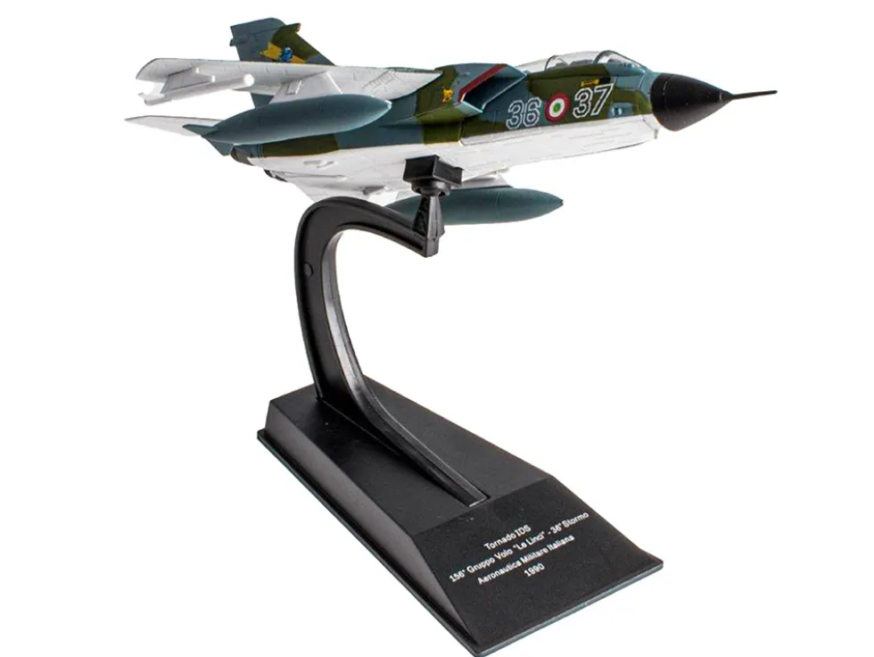 Panavia Tornado IDS Aircraft 156 Gruppo Le Linci 36 Stormo 1990 Aeronautica Militare Italiana Italian Air Force 1/100 Diecast Model Hachette Collections HADC03