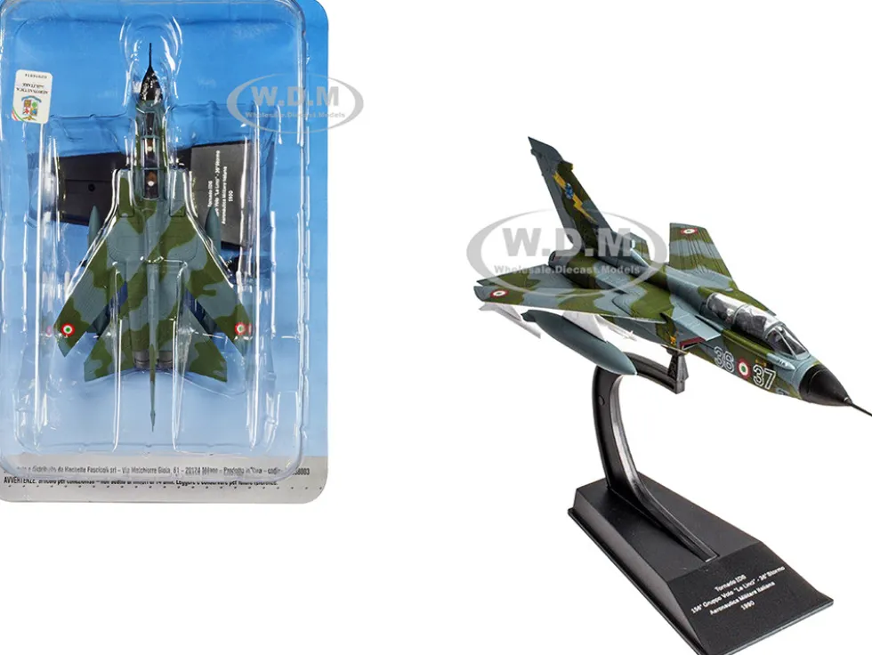 Panavia Tornado IDS Aircraft 156 Gruppo Le Linci 36 Stormo 1990 Aeronautica Militare Italiana Italian Air Force 1/100 Diecast Model Hachette Collections HADC03