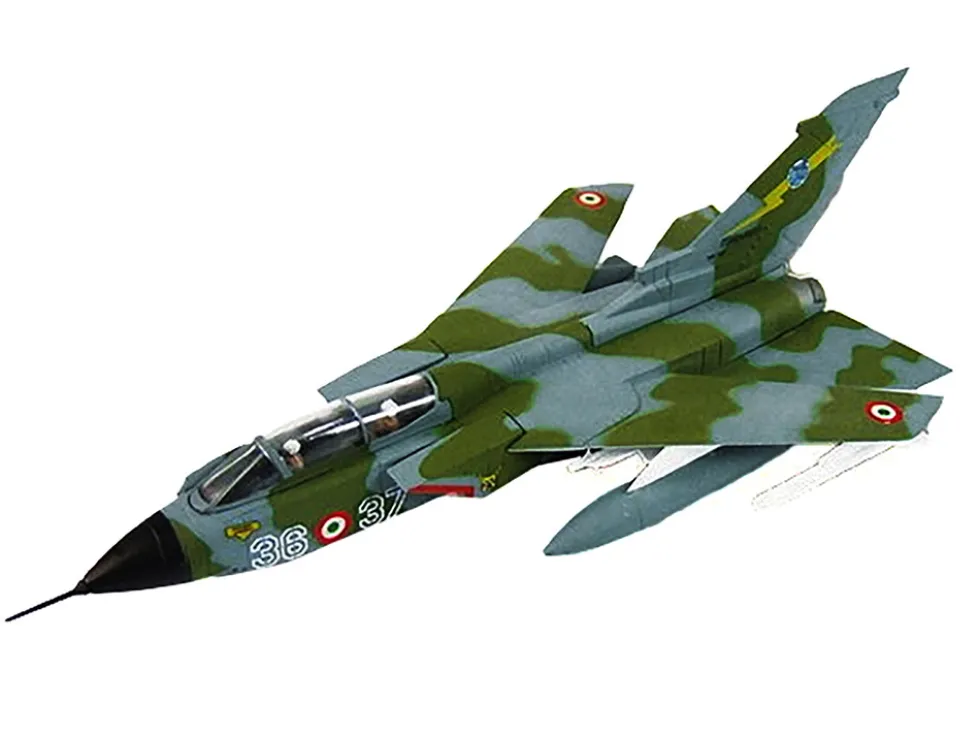 Panavia Tornado IDS Aircraft 156 Gruppo Le Linci 36 Stormo 1990 Aeronautica Militare Italiana Italian Air Force 1/100 Diecast Model Hachette Collections HADC03
