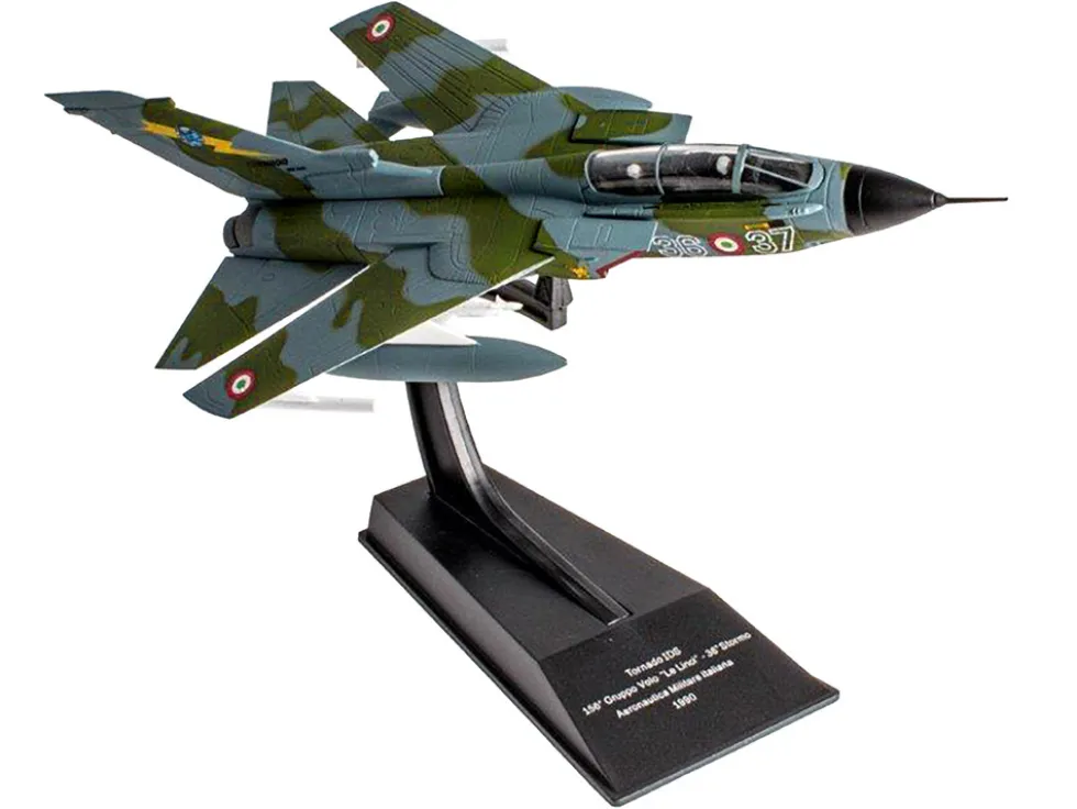 Panavia Tornado IDS Aircraft 156 Gruppo Le Linci 36 Stormo 1990 Aeronautica Militare Italiana Italian Air Force 1/100 Diecast Model Hachette Collections HADC03