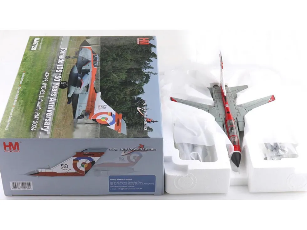 Panavia Tornado IDS Aircraft "43+97, WTD-61, 50 Years, Royal International Air Tattoo" (2024) German Luftwaffe "Air Power Series" 1/72 Diecast Model by Hobby Master