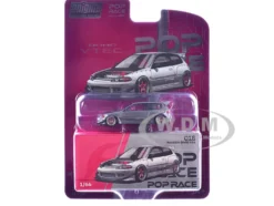Pandem Civic EG6 RHD (Right Hand Drive) Raw Metal with No Hood 1/64 Diecast Model Car by Pop Race