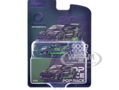Pandem GR Yaris RHD (Right Hand Drive) "Goodride Motorsports" Green and Black with Graphics "Enigma Exclusive Edition" 1/64 Diecast Model Car by Pop Race