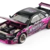 Pandem R32 "Echo Gao - 1087X" Black and Purple 1/64 Diecast Model Car by XCarToys