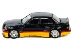 Pandem Rocket Bunny 190E Black with Red and Yellow Stripes