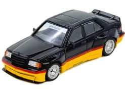 Pandem Rocket Bunny 190E Black with Red and Yellow Stripes