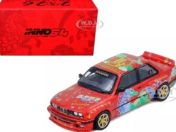 Pandem Rocket Bunny E30 "Year of the Horse - Chinese New Year 2026 Special Edition" Red Metallic with Graphics Limited Edition to 8888 pieces Worldwide 1/64 Diecast Model Car by Inno Models