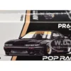 Pandem S13 RHD (Right Hand Drive) Black with Gold Accents 1/64 Diecast Model Car by Pop Race