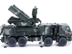 Pantsir S1 96K6 Self Propelled Air Defense Weapon System Tri Color Camouflage Russia s Armed Forces Armor Premium Series 1/72 Diecast Model Panzerkampf 12216PA