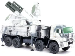 Pantsir S1 96K6 Self Propelled Air Defense Weapon System Winter Camouflage Russia s Arctic Forces Armor Premium Series 1/72 Diecast Model Panzerkampf 12215PA