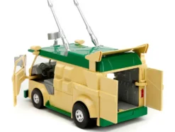 Party Wagon Green and Beige and Donatello Diecast Figure Teenage Mutant Ninja Turtles Hollywood Rides Series Diecast Model Jada 34529