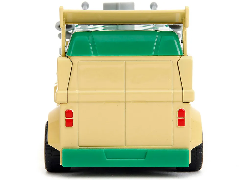 Party Wagon Green and Beige Teenage Mutant Ninja Turtles Hollywood Rides Series Diecast Model Car Jada 34723