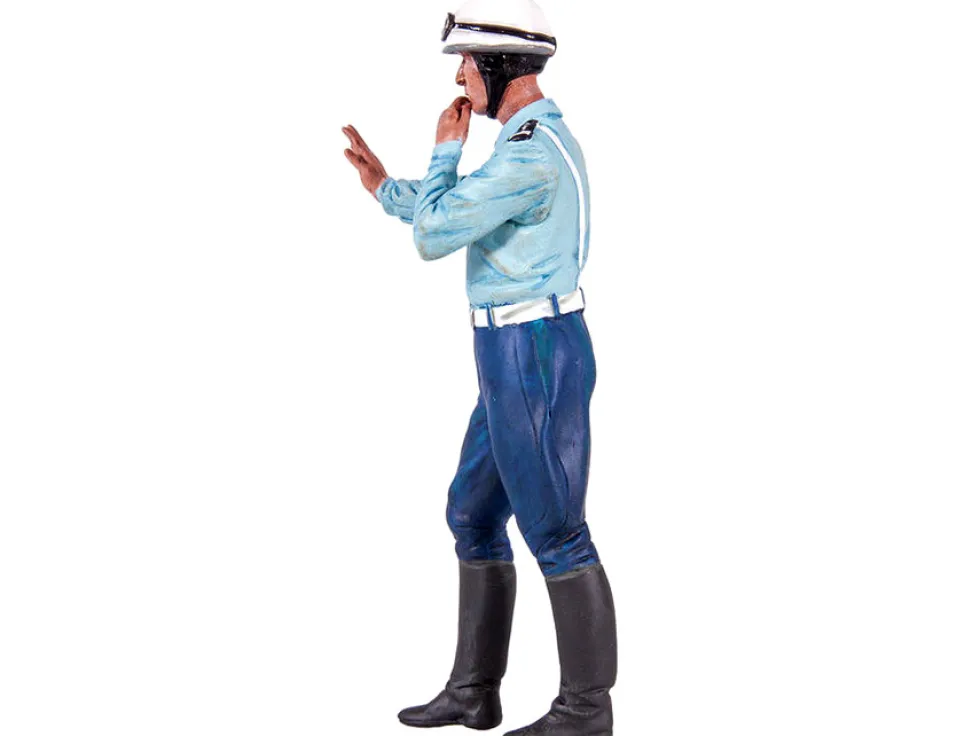 1975 1980 Paul French Police Motorcycle Officer Figurine 1/18 Scale Models Le Mans Miniatures 118036-P2