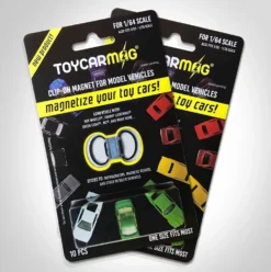 10pc Clip-On Magnets Clip and Display 1/64 Scale Model Cars Toyscarmag TCM43069