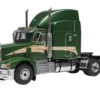 1998 Peterbilt 377 A/E Truck Tractor Green Metallic with Beige Stripes 1/43 Diecast Model by IXO Models