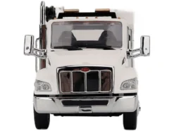 Peterbilt 536 Auto-Crane Titan 85-Body HC14-Crane Work Truck with Miller EnPak White