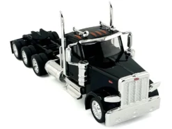 Peterbilt 589 3-Axel Day Cab Black 1/87 (HO) Plastic Model Car by HO Logistics