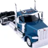 Peterbilt 589 2-Axel Day Cab Blue Metallic 1/87 (HO) Plastic Model Car by HO Logistics