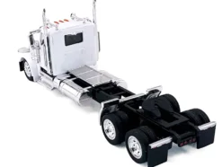 Peterbilt 589 2-Axel Day Cab White 1/87 (HO) Plastic Model Car by HO Logistics