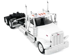 Peterbilt 589 2-Axel Day Cab White 1/87 (HO) Plastic Model Car by HO Logistics