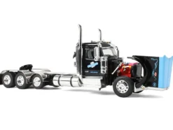 Peterbilt 589 Day Cab and Fontaine Renegade LXT40 Lowboy Trailer with Fliptail