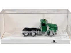 Peterbilt 367 Day Cab Green 1/87 (HO) Plastic Model Car by HO Logistics