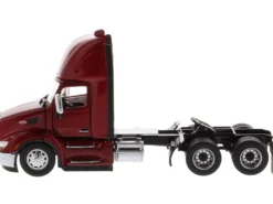 Peterbilt 579 Day Cab Truck Tractor Legendary Red Transport Series 1/50 Diecast Model Diecast Masters 71068