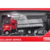 Peterbilt Dump Truck with Red Cab 1/87 (HO) Plastic Model Car by Promotex