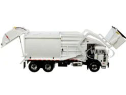 Peterbilt 520 Garbage Truck Wittke Front End Load Refuse Trash Bin White 1/34 Diecast Model First Gear 10-4193