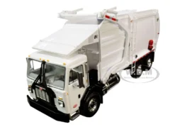 Peterbilt 520 Garbage Truck Wittke Front End Load Refuse Trash Bin White 1/34 Diecast Model First Gear 10-4193